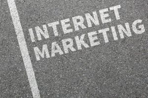 Internet marketing online media business concept